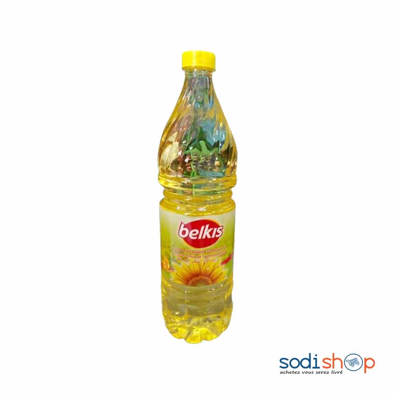 Belkis 100 Huile de Tournesol Raffinée 1 Litre SF00181 SodiShop