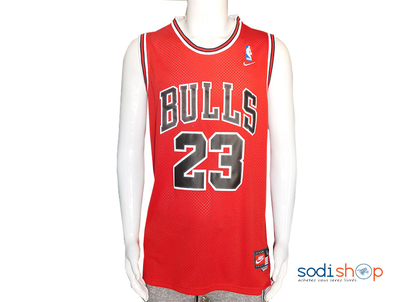 Maillot Michael Jordan # 23 Chicago Bulls Short Rouge WA0021 - SodiShop