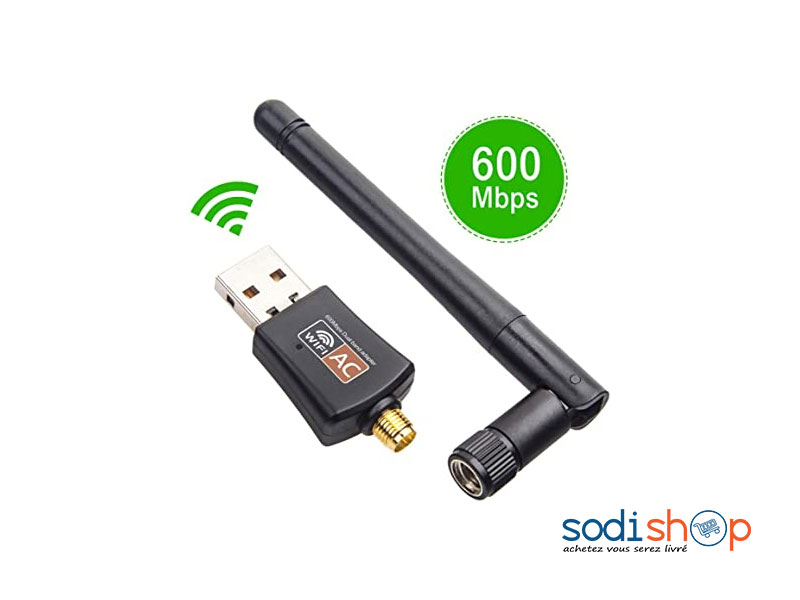 600m - Adaptateur Wifi 5ghz, Antenne Ethernet Usb 3.0, Longue Portée,  Dongle Pour Pc Portable,Récepteur - Cdiscount Informatique