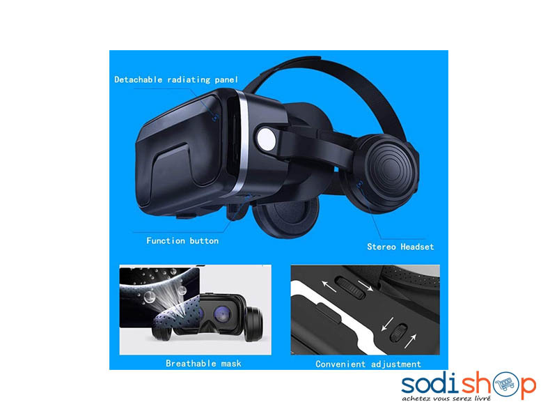 Lunette VR Shinecon SC-G04 - Casque de Réalité Virtuelle 3D Pour Smartphone  DUB0101 - Sodishop
