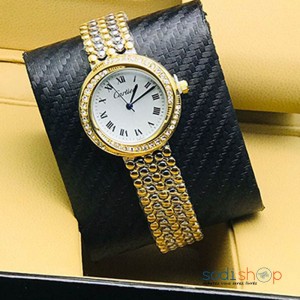 Montre Cartier Accessoire de Luxe Pour Femme Couleur Dor DIA00169