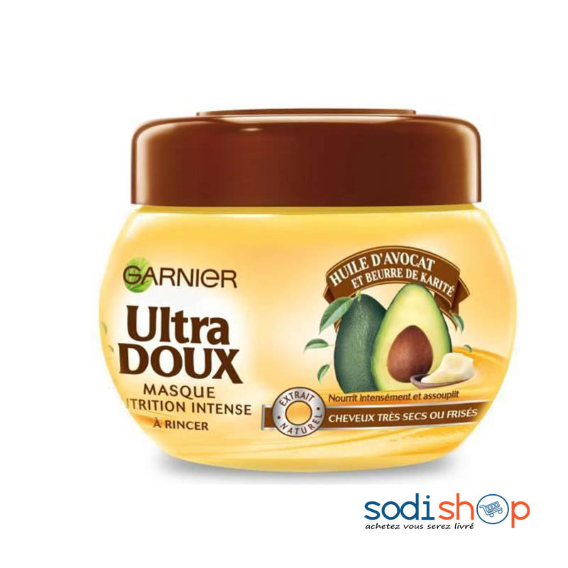 Garnier Ultra Doux à l'Huile d'Avocat et Beurre Karité - Crème de Soin Pour  Cheveux Sans Rinçage 200ml BLD00171 - Sodishop