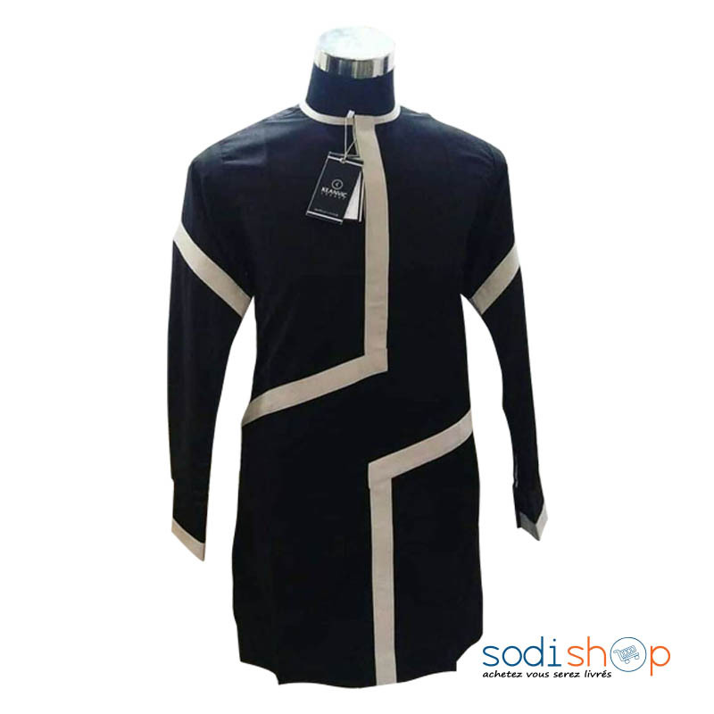 Vêtement Pour Homme Tissu Élégant - Boubou 2 Pièces Couleur Bleu - TSU00186  - Sodishop