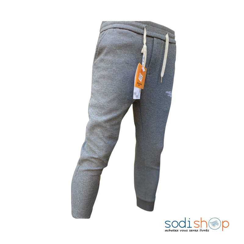 Pantalon Jogging Gris Coupe Slim V tement Confortable Sodishop