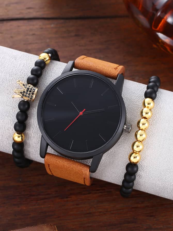 Coffret Cadeau Montre Bracelet Pour Homme Accessoire El gant