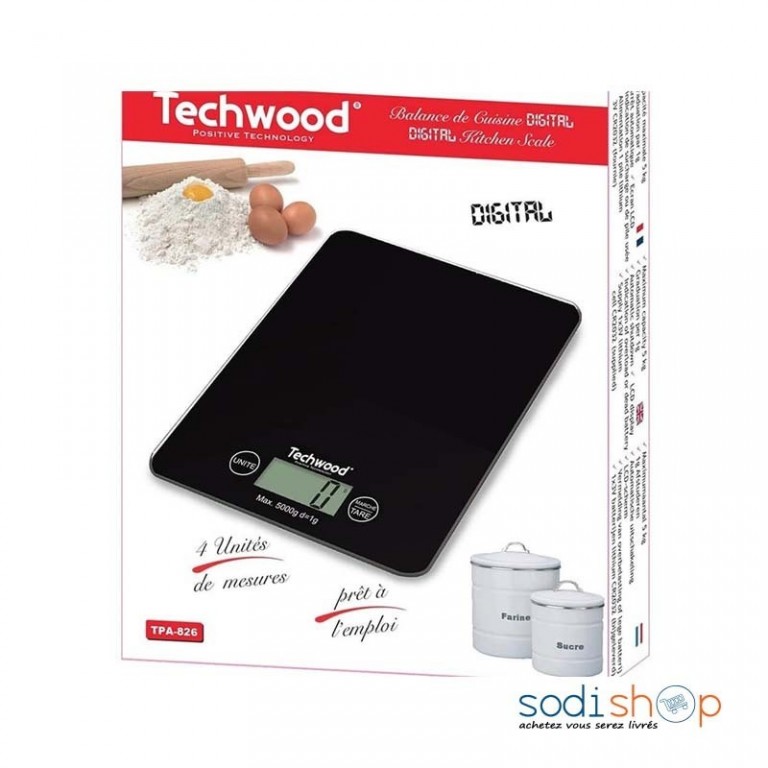 Techwood Tpa Balance De Cuisine Digitale Bze Sodishop