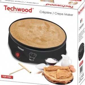 Crêpière et Pancake Techwood TCP-65 - Machine à Mini Crêpe 6 Personnes  BZE00199 - Sodishop
