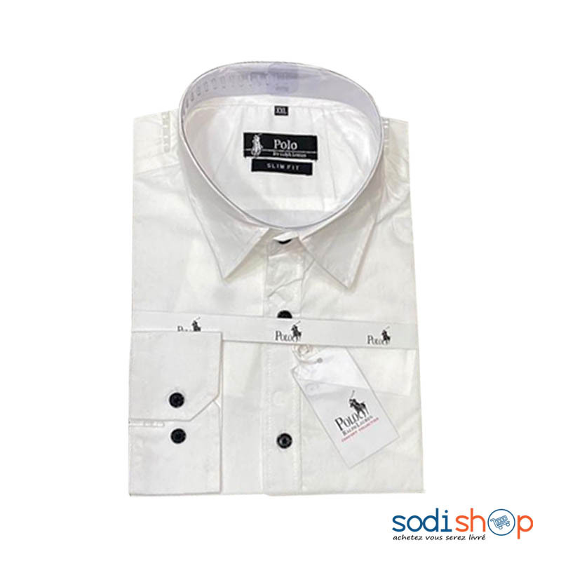 Chemise Pour Homme Polo V tement Chic Couleur Blanc MOH00203