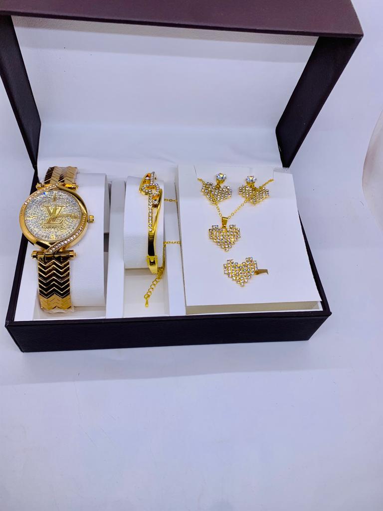 Coffret Cadeau Pour Femme Louis Vuitton Montre Bracelet Avec