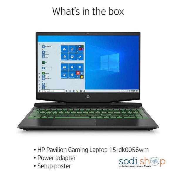 Ordinateur Portable De Jeu Hp Pavilion 15 Dk0056 Intel Core I5 9300h 8 Go De Ram 256 Go De 8082