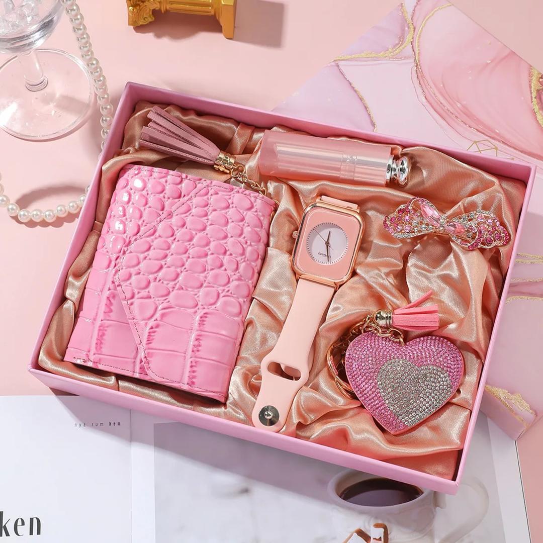 Accessoire De Luxe Coffret Cadeau Pour Femme Couleur Rose MS00933 SodiShop